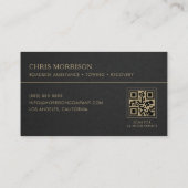 Carte De Visite Code QR d'assistance routière (Dos)