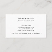 Carte De Visite Code QR de base du logo de l'entreprise personnali (Dos)