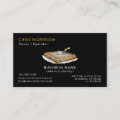 Carte De Visite Code QR de Black Concrete Services (Devant)