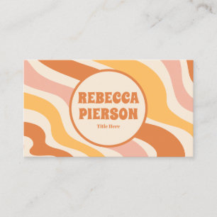 Carte De Visite Code Qr de Boho Super coloré rétro