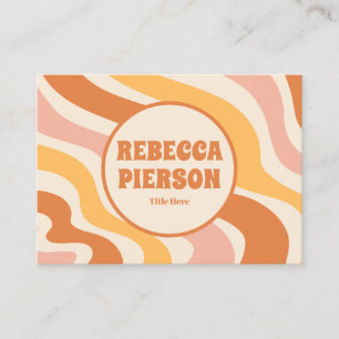 Carte De Visite Code Qr de Boho Super coloré rétro