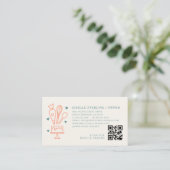 Carte De Visite Code QR de boulangerie (Debout devant)