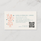 Carte De Visite Code QR de boulangerie (Devant)