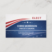 Carte De Visite Code QR de campagne électorale (Devant)