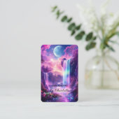 Carte De Visite Code QR de cascade mystique (Debout devant)