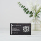 Carte De Visite Code QR de charpentier (Debout devant)