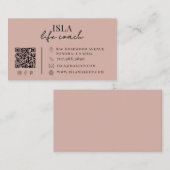 Carte De Visite Code QR de coach de vie moderne (Devant / Derrière)