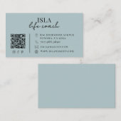 Carte De Visite Code QR de coach de vie moderne (Devant / Derrière)