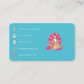 Carte De Visite Code QR de coiffeur (Dos)