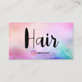 Carte De Visite Code QR de coiffeur Salon de coiffure (Dos)