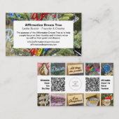 Carte De Visite Code QR de collage de photos (Devant / Derrière)