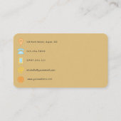 Carte De Visite Code QR de collage de pinceau tendance (Dos)