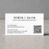 Carte De Visite Code QR de comptable CPA