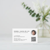 Carte De Visite Code QR de comptable CPA Photo (Debout devant)