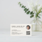 Carte De Visite Code QR de comptable CPA Photo (Debout devant)