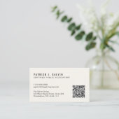 Carte De Visite Code QR de comptable fiscal CPA (Debout devant)