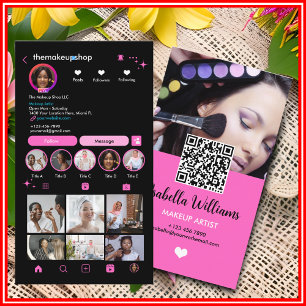 Carte De Visite Code QR de connexion Instagram