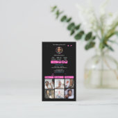 Carte De Visite Code QR de connexion TikTok (Debout devant)