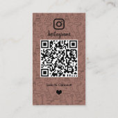 Carte De Visite Code QR de constructeur professionnel de bâtiment (Dos)