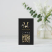 Carte De Visite Code QR de contact numérique Logo d'entreprise (Debout devant)