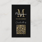 Carte De Visite Code QR de contact numérique Logo d'entreprise (Devant)