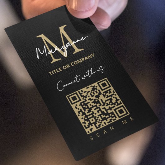 Carte De Visite Code QR de contact numérique Logo d'entreprise