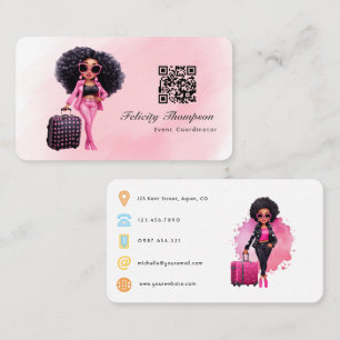 Carte De Visite Code QR de coordinateur d'événement