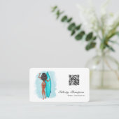 Carte De Visite Code QR de coordinateur d'événement (Debout devant)