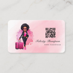 Carte De Visite Code QR de coordinateur d'événement