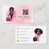 Carte De Visite Code QR de coordinateur d'événement (Devant / Derrière)