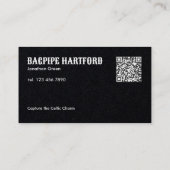 Carte De Visite Code QR de Cornemuse (Dos)