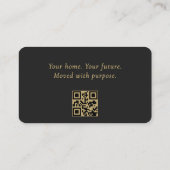 Carte De Visite Code QR de courtier immobilier professionnel (Dos)