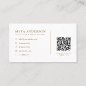 Carte De Visite Code QR de créateur UGC (Dos)