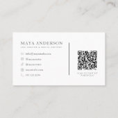 Carte De Visite Code QR de créateur UGC (Dos)