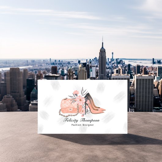 Carte De Visite Code QR de créatrice de mode féminine à New York