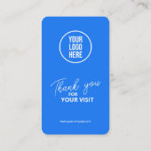 Carte De Visite Code QR de critiques Facebook Lien de critique d'e (Dos)