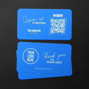 Carte De Visite Code QR de critiques Facebook Lien de critique d'e