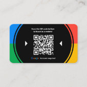 Carte De Visite Code QR de critiques Google 5 étoiles pour l'avis (Devant)