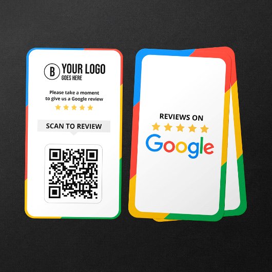 Carte De Visite Code QR de critiques Google Client Avis sur l'entr