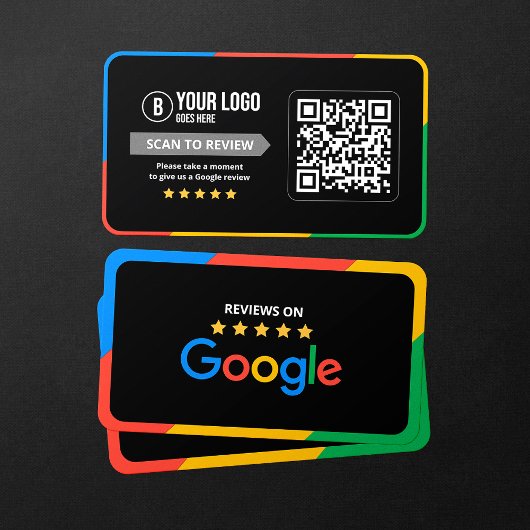 Carte De Visite Code QR de critiques Google Client Avis sur l'entr