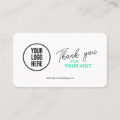 Carte De Visite Code QR de critiques Tripadvisor Lien de révision (Dos)