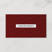 Carte De Visite code QR de demi-teinte marron (Dos)