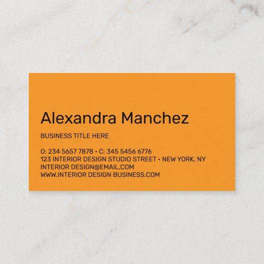 Carte De Visite Code QR de design d'intérieur Architect (Dos)