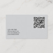 Carte De Visite Code QR de disque vinyle DJ Deejay Soirée Rétro (Dos)