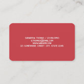 Carte De Visite Code QR de Doula Midwoman (Dos)