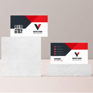 Carte De Visite Code Qr de Drak Rouge immobilier