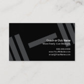 Carte De Visite Code QR de Fitness Modern Strength (Dos)