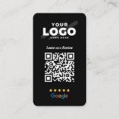 Carte De Visite Code QR de Google Avis Lien d'avis d'entreprise 5  (Devant)
