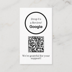 Carte De Visite Code QR de Google Avis   Lien de retour d'informat