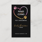 Carte De Visite Code QR de Grossissement pour animal de compagnie (Dos)